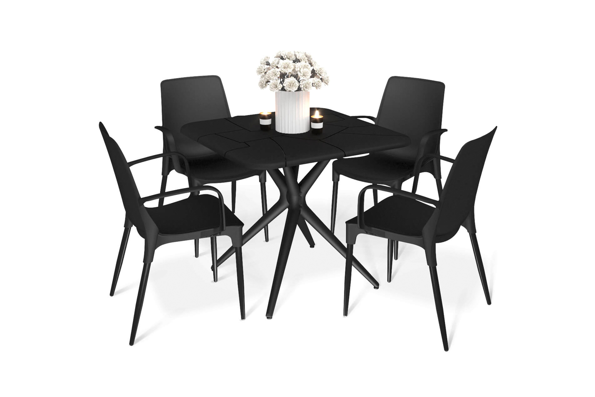 Обеденная группа SHT-DS209 черный