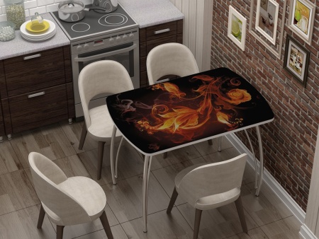 Стол Обеденный Бочонок Фотопечать (Ш-1100 х Г-700 х В-760 мм)/Разные Цвета