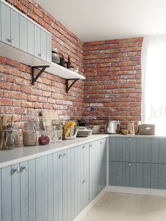 Кухонный Гарнитур Техас-1 МДФ Серо-Голубой 1600/1700/1800/2000 мм