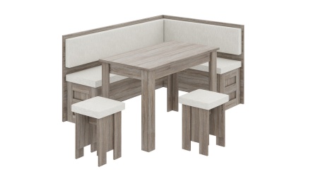 Кухонный уголок «Норд» Дуб Сонома/Трюфель